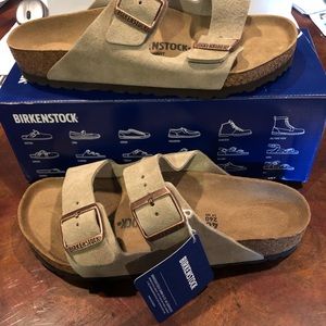 Birkenstock Taupe suede asst new